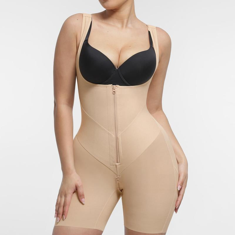 Feelingirl Fajas Colombianas Shapewear for Women Tummy Control Postpartum Body Shaper Butt Lifting Bodysuit with U-Shaped Front & High-Back Coverage