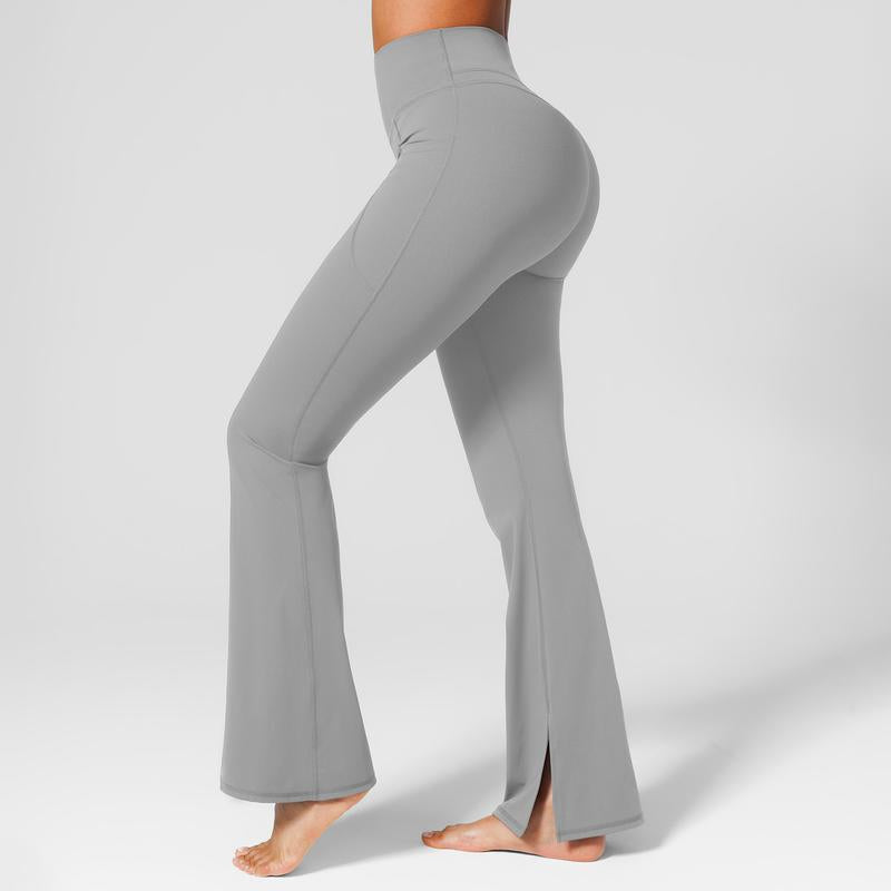 BRXL High Waist Flare Leggings for Women with Pockets 30" No Front Seam Bootcut Bell Bottom Yoga Pants Gym Workout Lounge