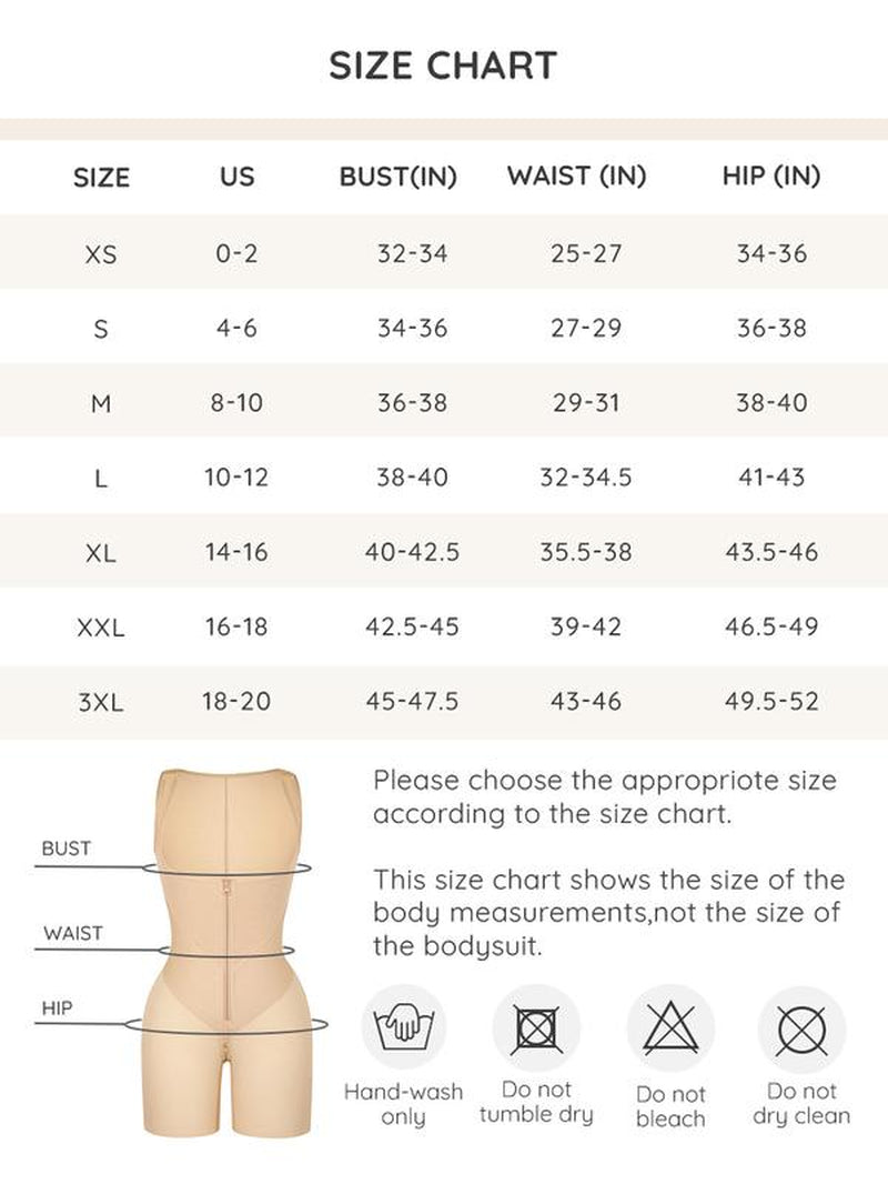 Feelingirl Fajas Colombianas Shapewear for Women Tummy Control Postpartum Body Shaper Butt Lifting Bodysuit with U-Shaped Front & High-Back Coverage