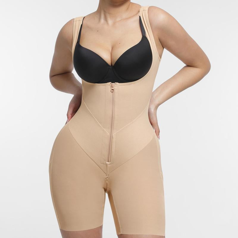 Feelingirl Fajas Colombianas Shapewear for Women Tummy Control Postpartum Body Shaper Butt Lifting Bodysuit with U-Shaped Front & High-Back Coverage