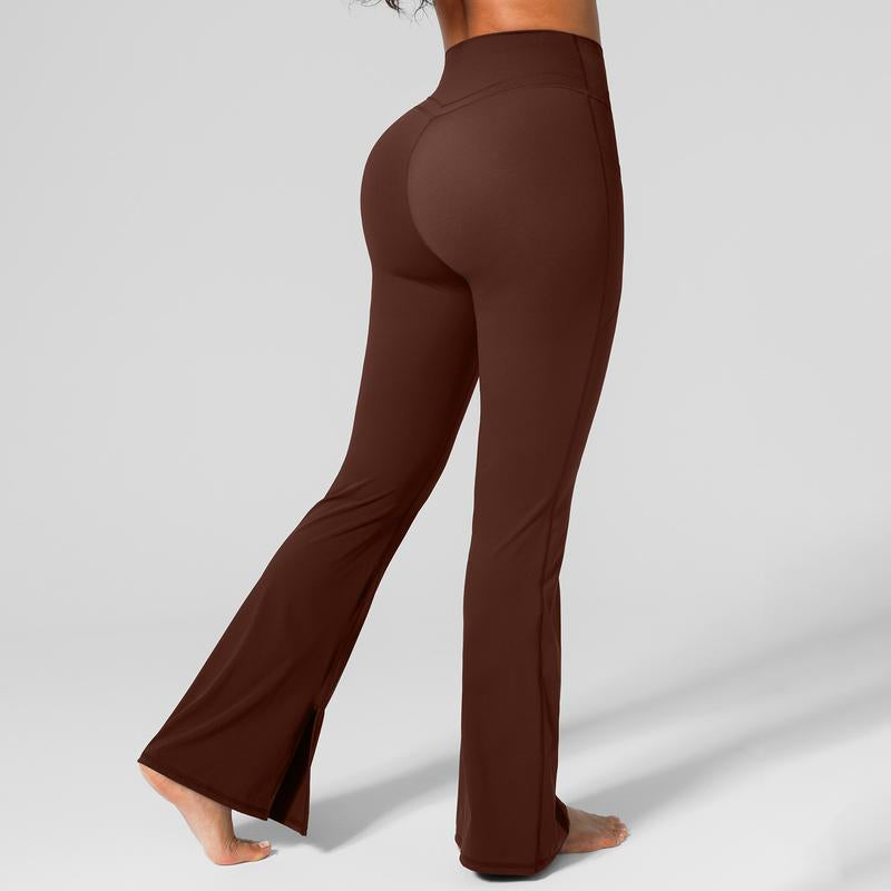 BRXL High Waist Flare Leggings for Women with Pockets 30" No Front Seam Bootcut Bell Bottom Yoga Pants Gym Workout Lounge