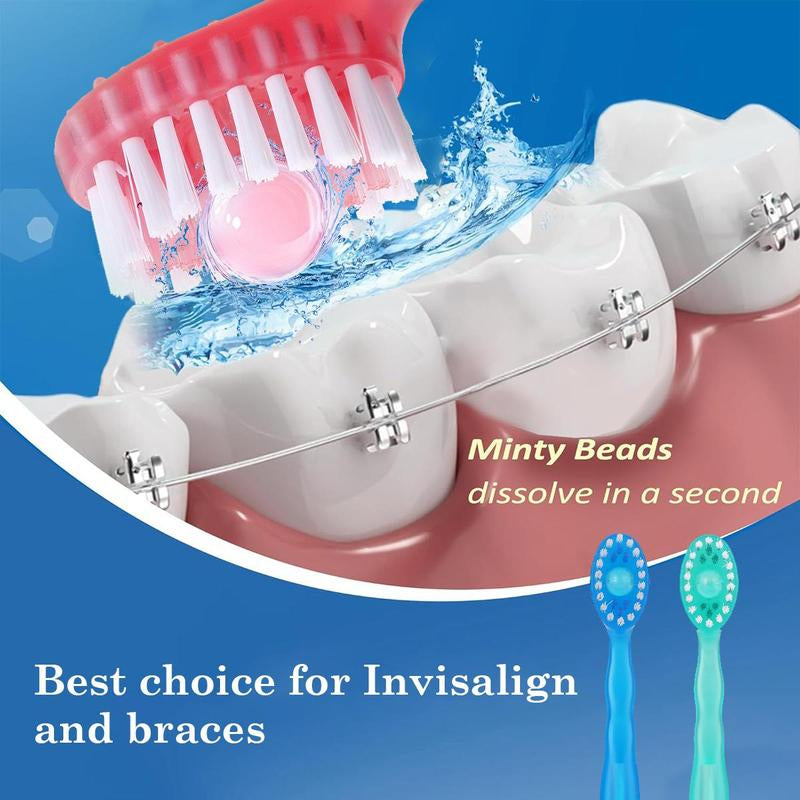 5 in 1 Mini Toothbrush & Floss & Tongue Scraper & Toothpick Set, 26Pcs/Pack Soft Bristles Toothbrush Set, Oral Care Tool for Travel, Business Trip, Mouth Hygiene Kit